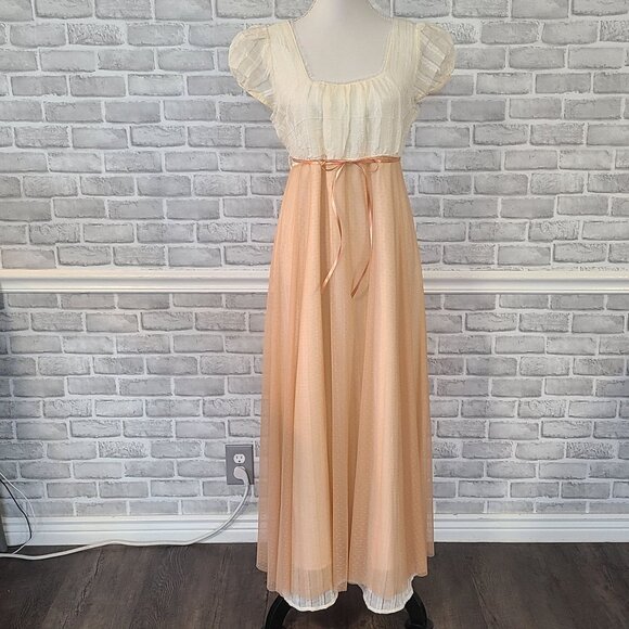 Vintage Style Regency Dress Med Costume Cottage Coquette Jane Austen Empire - Picture 9 of 9